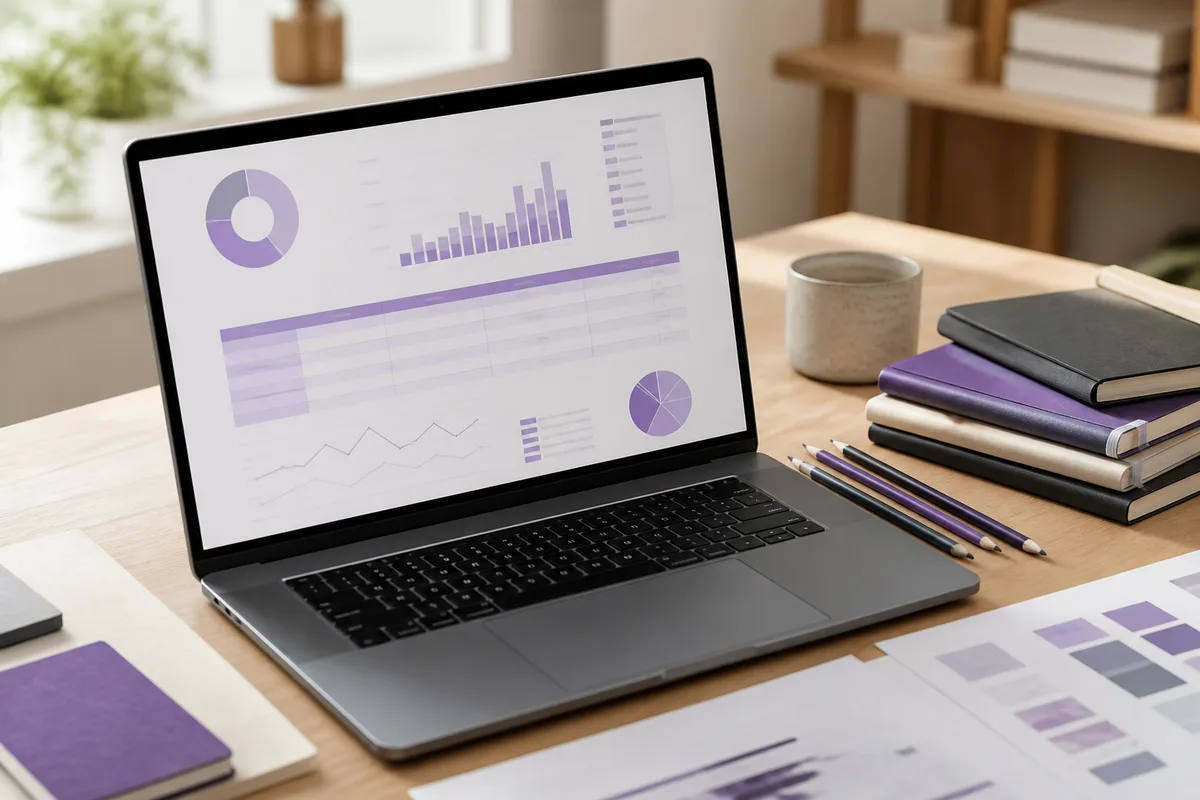 Tableau de suivi budgétaire d&rsquo;un projet web affiché sur un écran d&rsquo;ordinateur portable