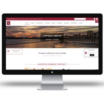 Création de site internet en Vendée pour le cabinet avocats Lagrange