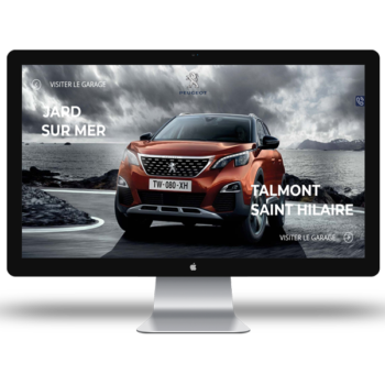 Création de site internet en Vendée pour Peugeot